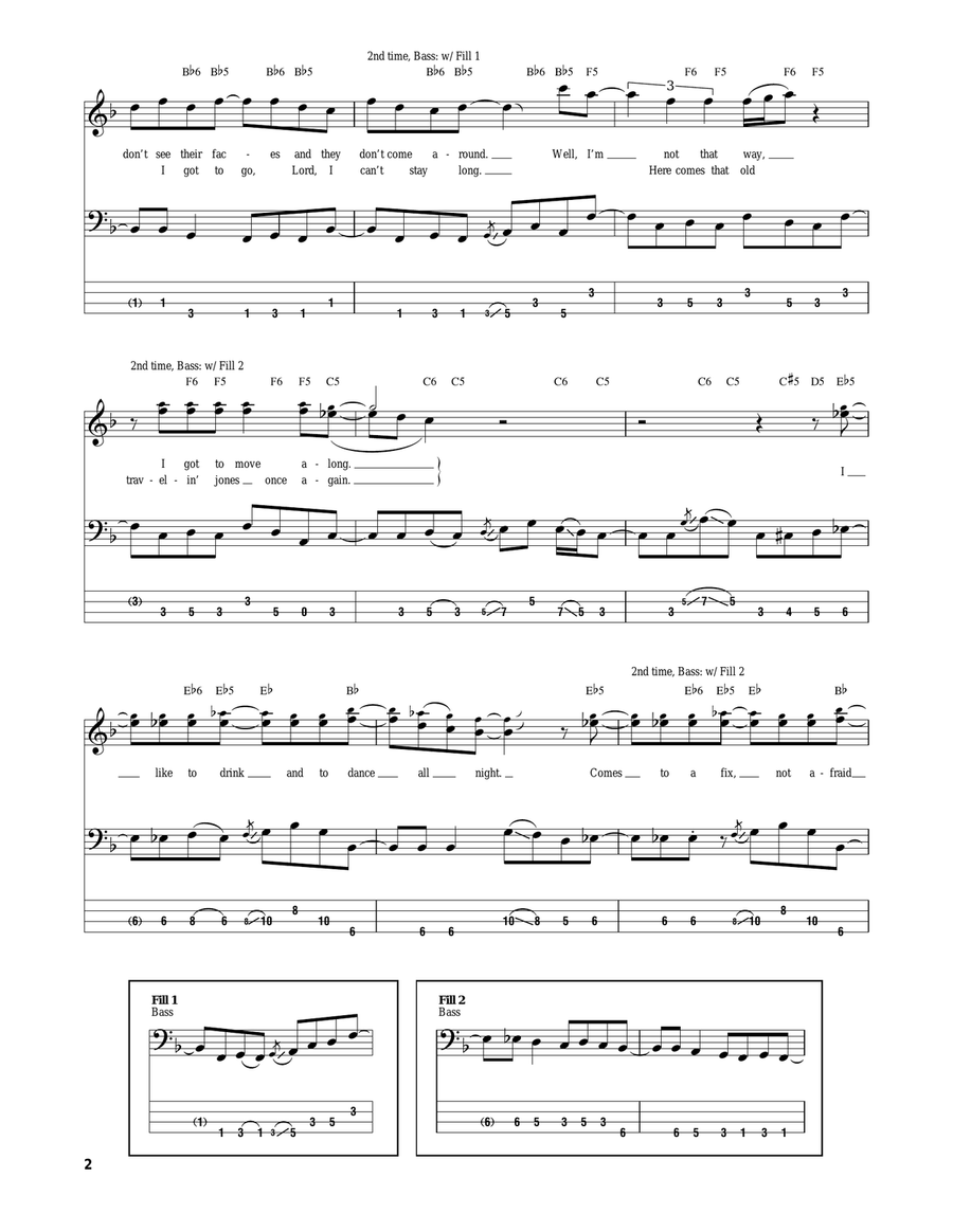 You Got That Right Bass Guitar Tablature scores gallery preview page 2