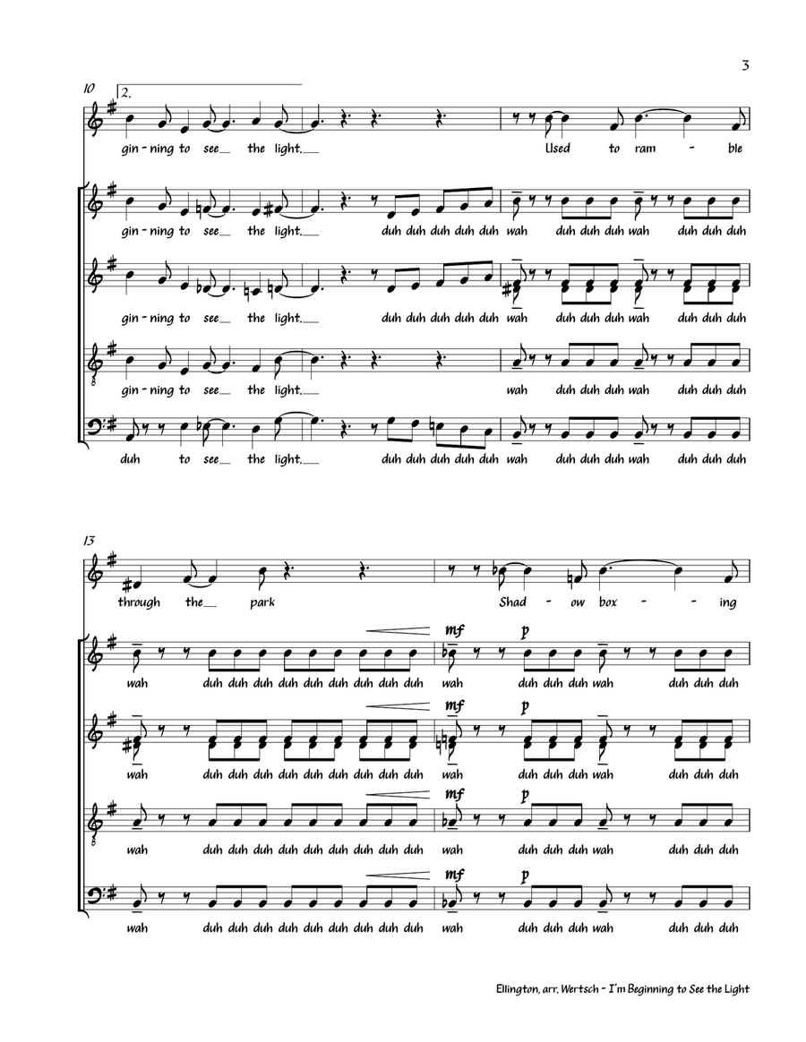 I'm Beginning To See The Light Divisi scores gallery preview page 5