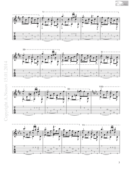 Le Vent, le Cri (Sheet music for guitar) image number null