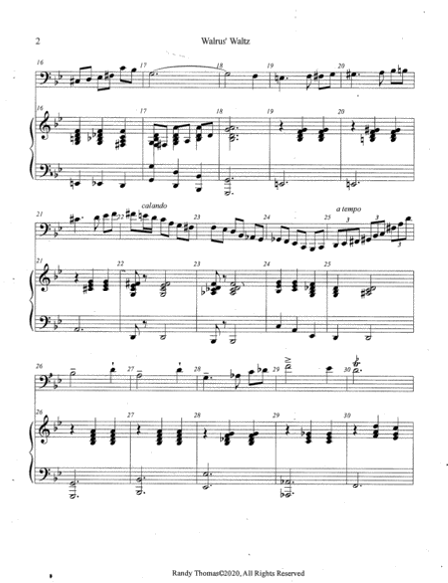 Walrus' Waltz Walrus' Waltz Bassoon scores gallery preview page 2