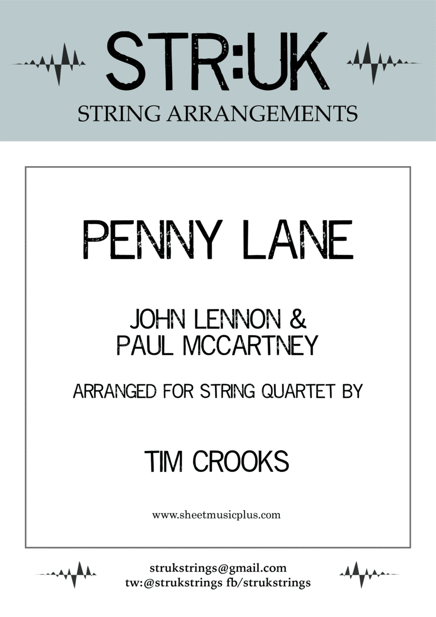 Penny Lane String Quartet scores gallery preview page 1