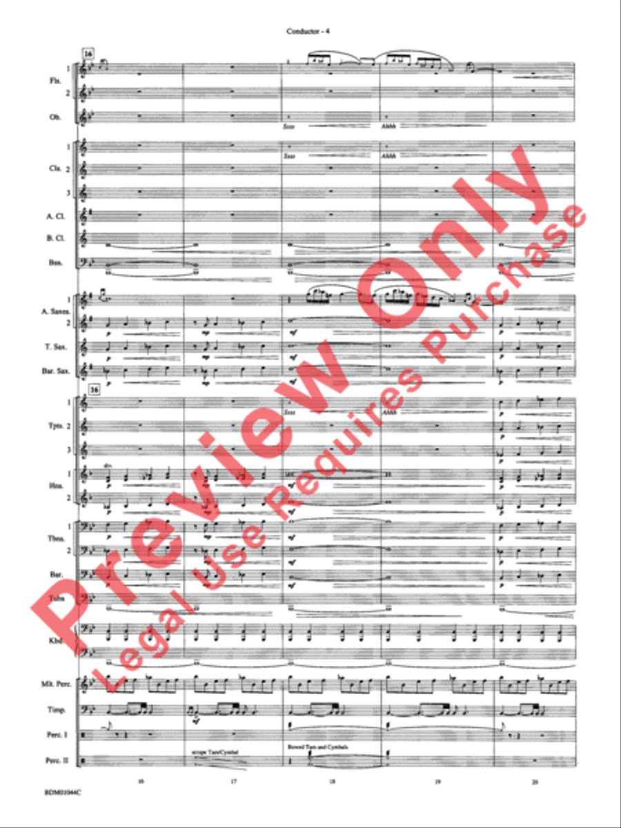 To the Summit! (Strive for the Highest) Concert Band scores gallery preview page 8