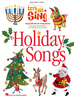 Book cover for Let's All Sing Holiday Songs