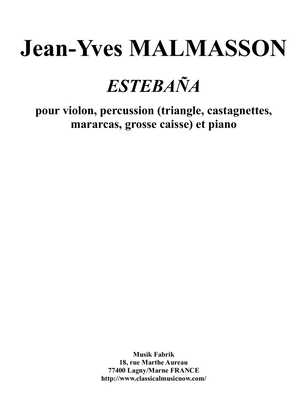 Estabana for violin, percussion and piano