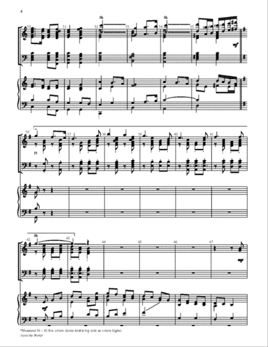 Joy to the World 5-Octaves scores gallery preview page 4