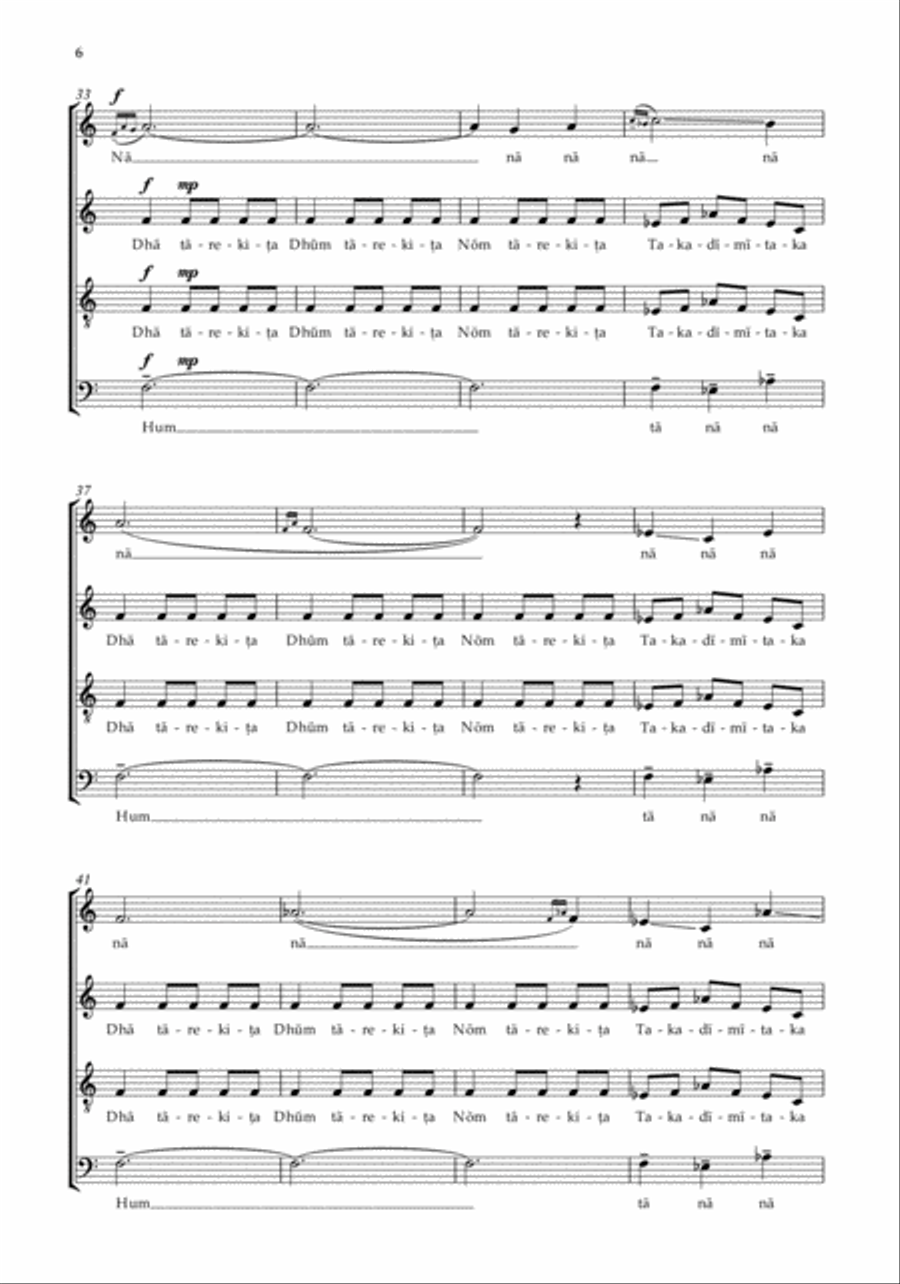 TaReKiTa TaReKiTa 4-Part scores gallery preview page 6