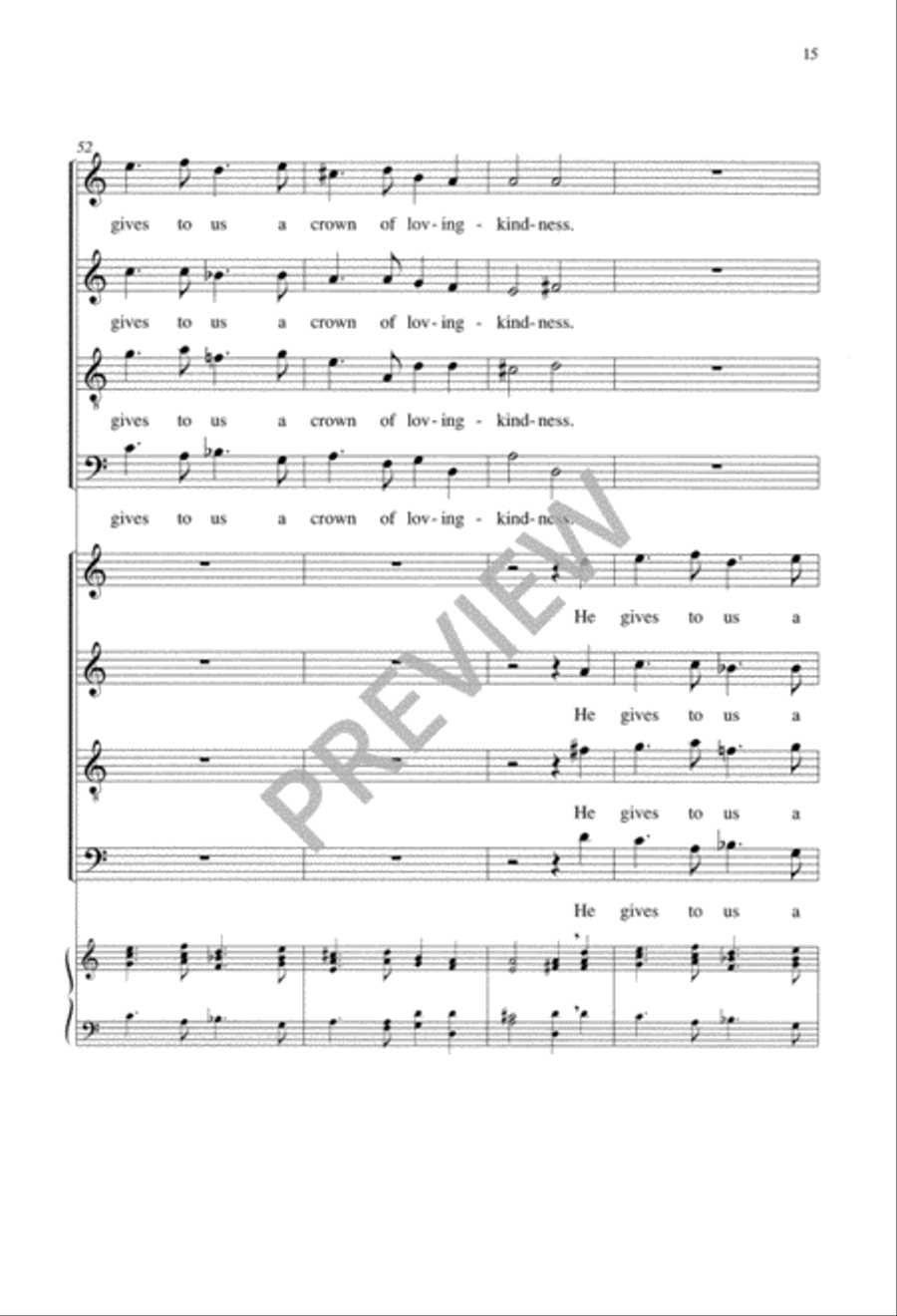 O Bless the Lord O Bless the Lord 4-Part scores gallery preview page 16