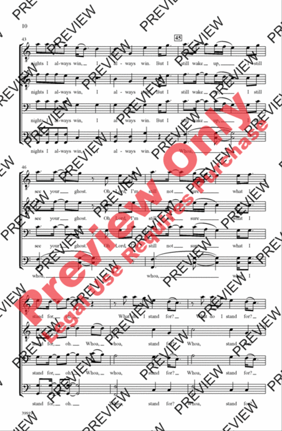 Some Nights Men's Choir scores gallery preview page 10