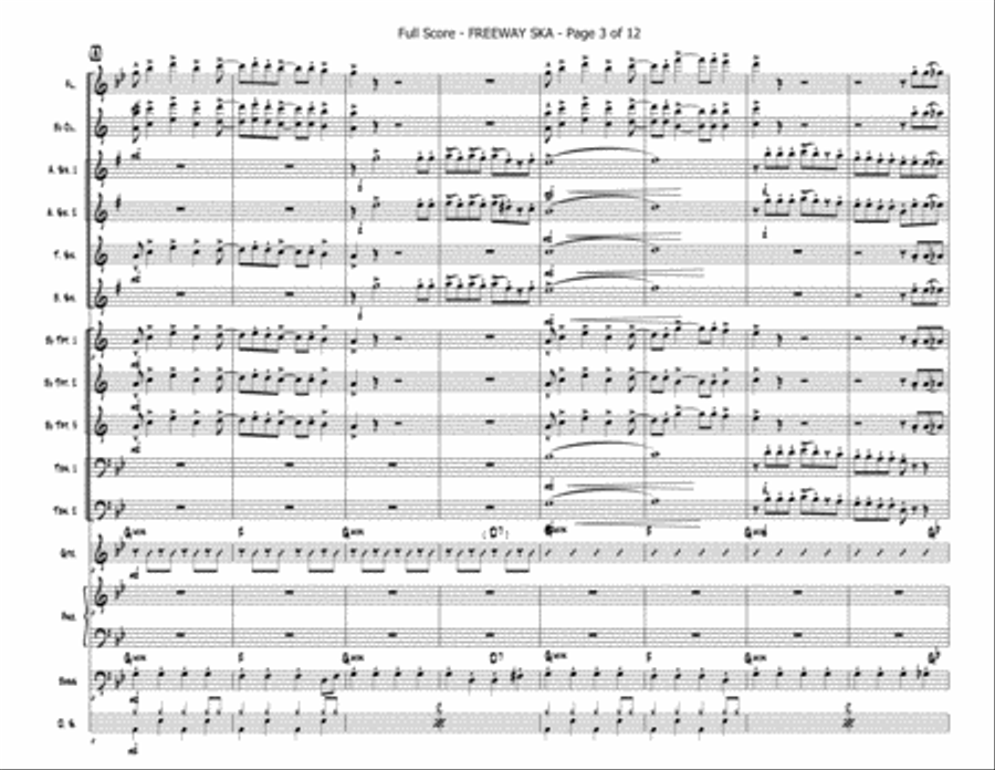 Freeway Ska Jazz Ensemble scores gallery preview page 3