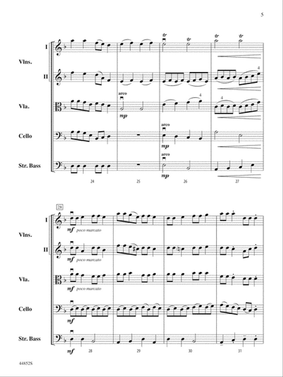 Dreidl Variants: Score String Orchestra scores gallery preview page 5
