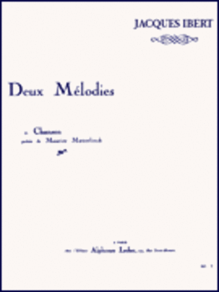 Book cover for Deux Melodies - Chanson