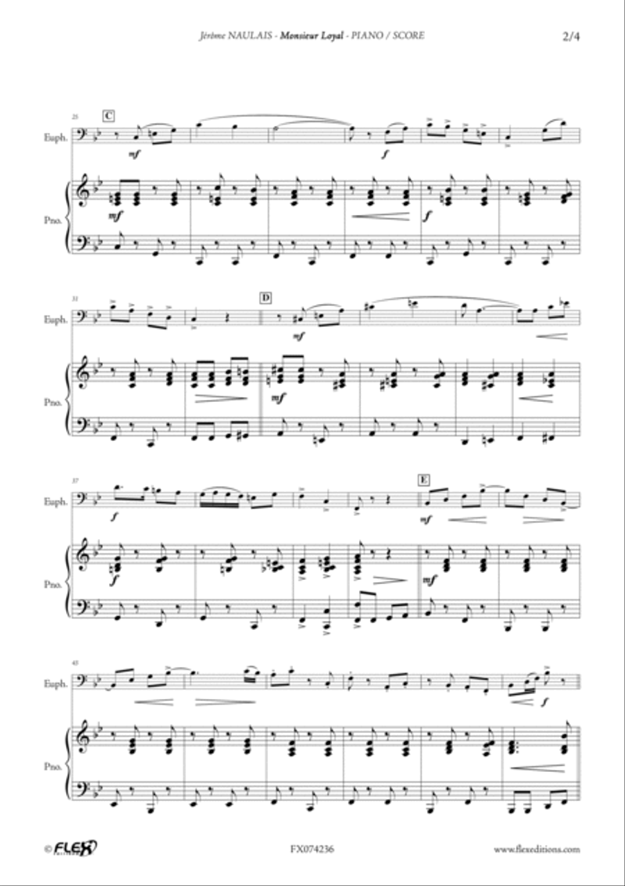 Monsieur Loyal Euphonium scores gallery preview page 3