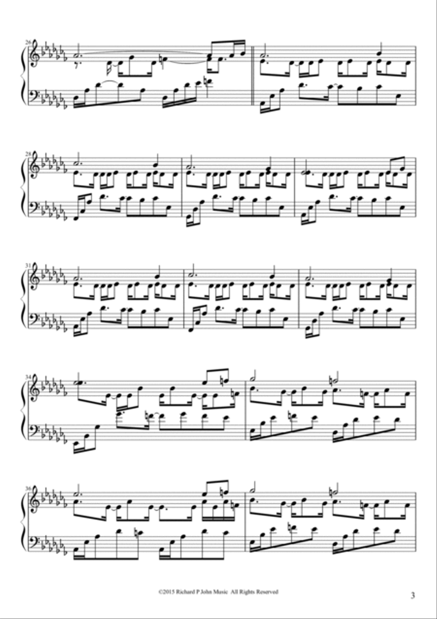 Orbital (from Echoes) Orbital (from Echoes) Piano Solo scores gallery preview page 3