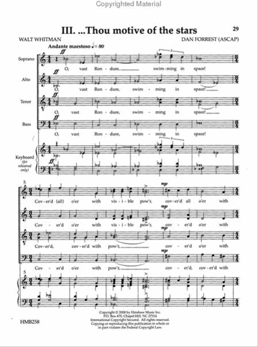 Three Nocturnes Divisi scores gallery preview page 4