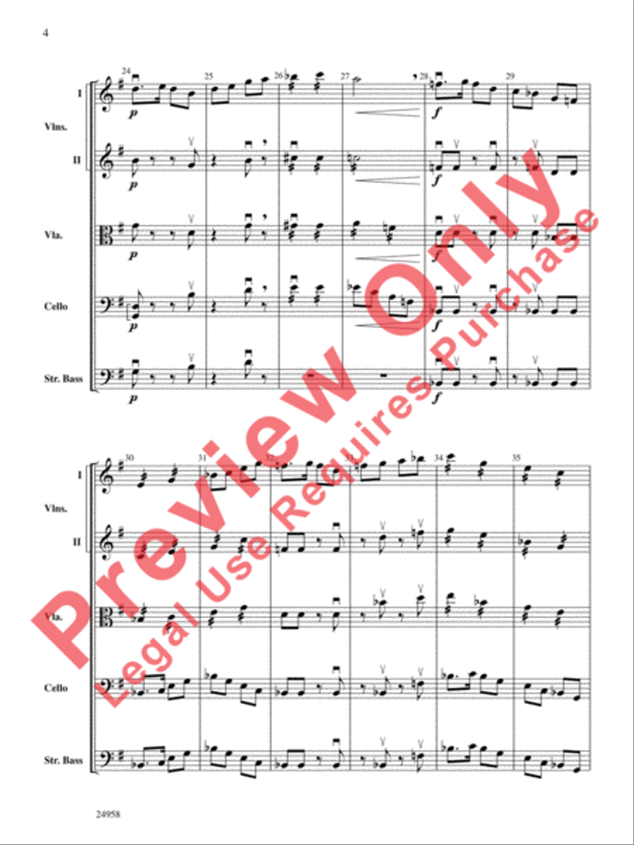 Dreams of a Midsummer Night String Orchestra scores gallery preview page 5
