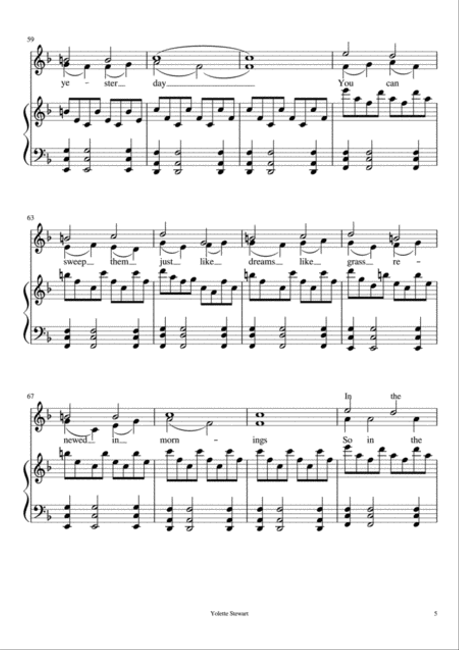 Sing with Spirit in my Heart SA scores gallery preview page 5
