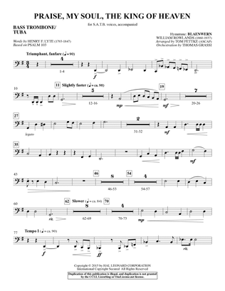 Praise, My Soul, The King of Heaven - Bass Trombone/Tuba