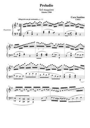Prelude in G major for piano