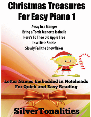 Book cover for Christmas Treasures for Easy Piano Volume 1 Sheet Music
