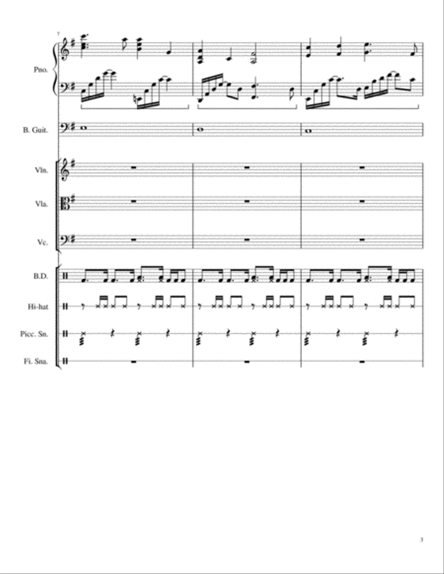 You're my inspiration Small Ensemble scores gallery preview page 3
