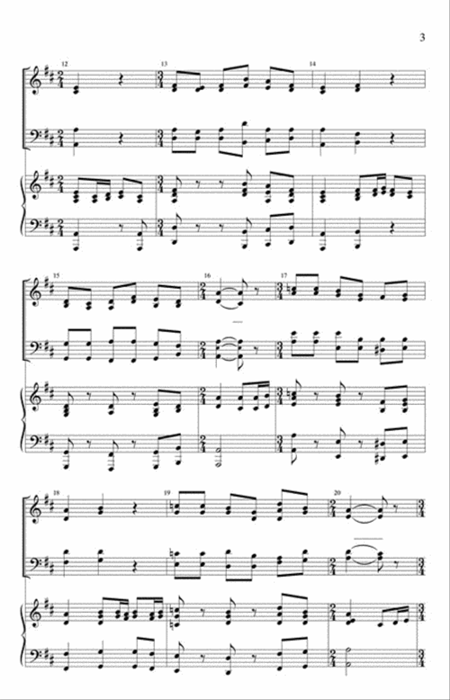 Giver of the Gift of Singing 4-Part scores gallery preview page 3