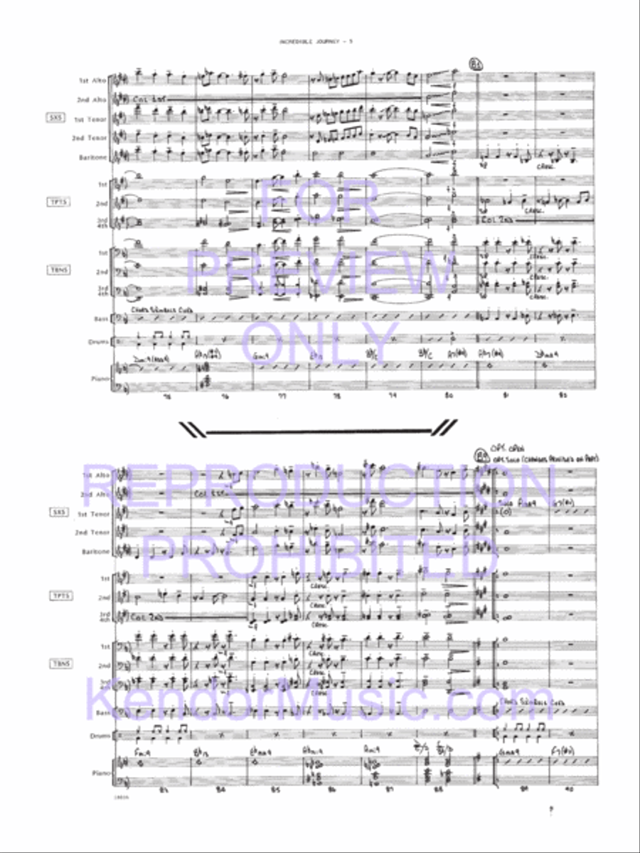 Incredible Journey Jazz Ensemble scores gallery preview page 6