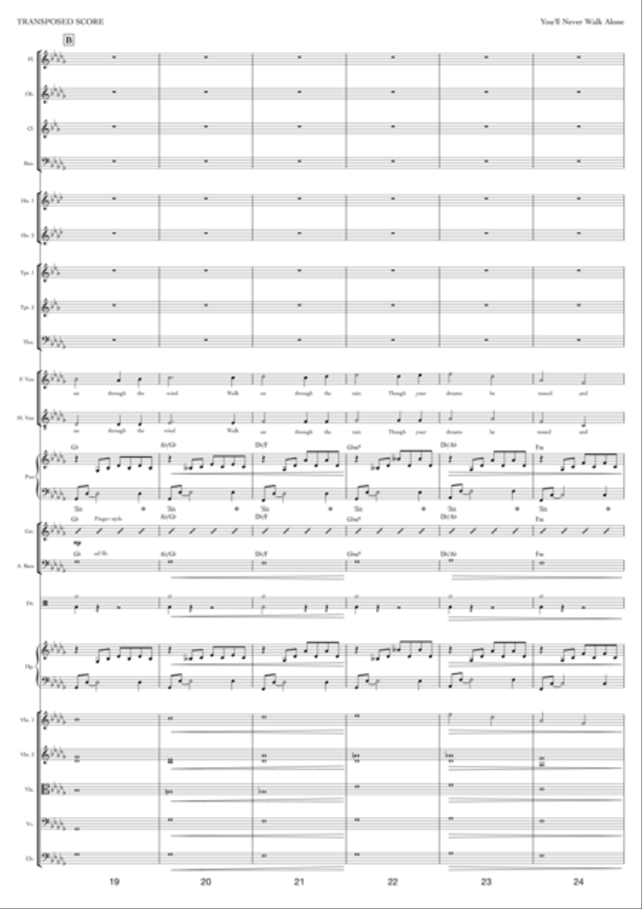 You'll Never Walk Alone You'll Never Walk Alone Full Orchestra scores gallery preview page 4