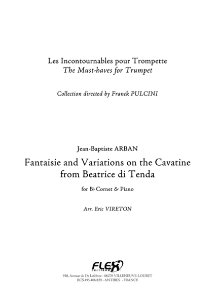 Fantaisie and Variations on the Cavatina from Beatrice di Tenda image number null