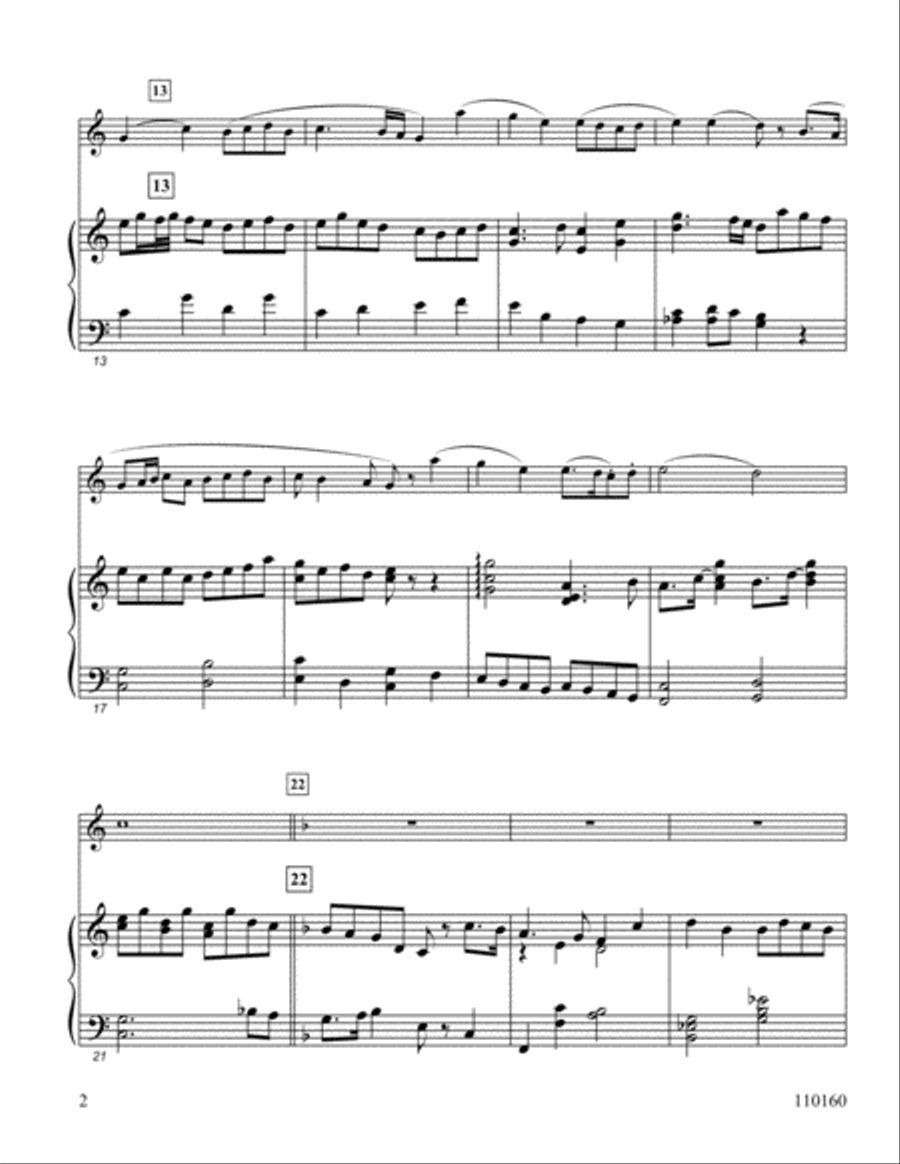 He Leadeth Me Flute Solo scores gallery preview page 2