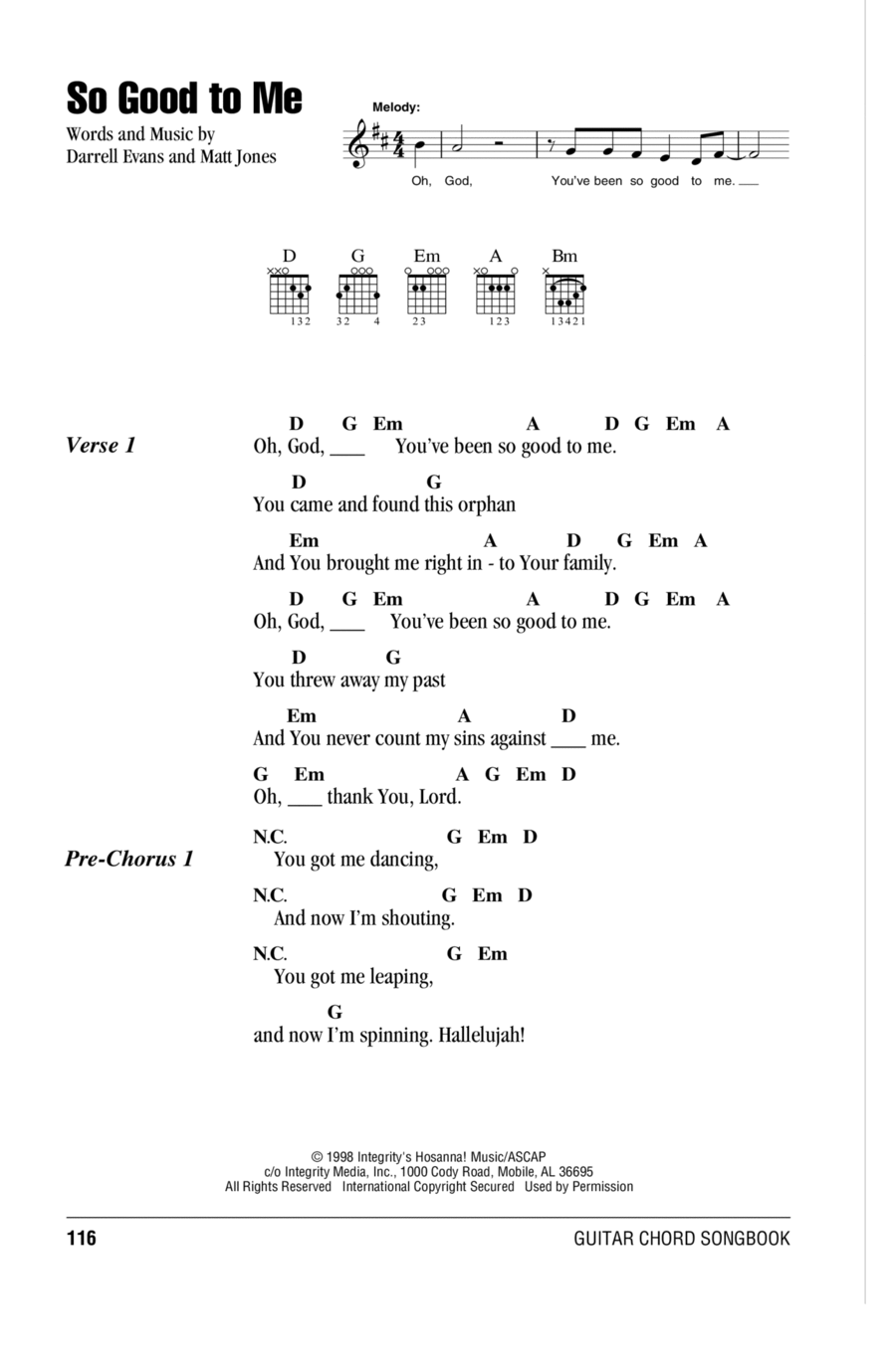 So Good To Me Acoustic Guitar scores gallery preview page 1