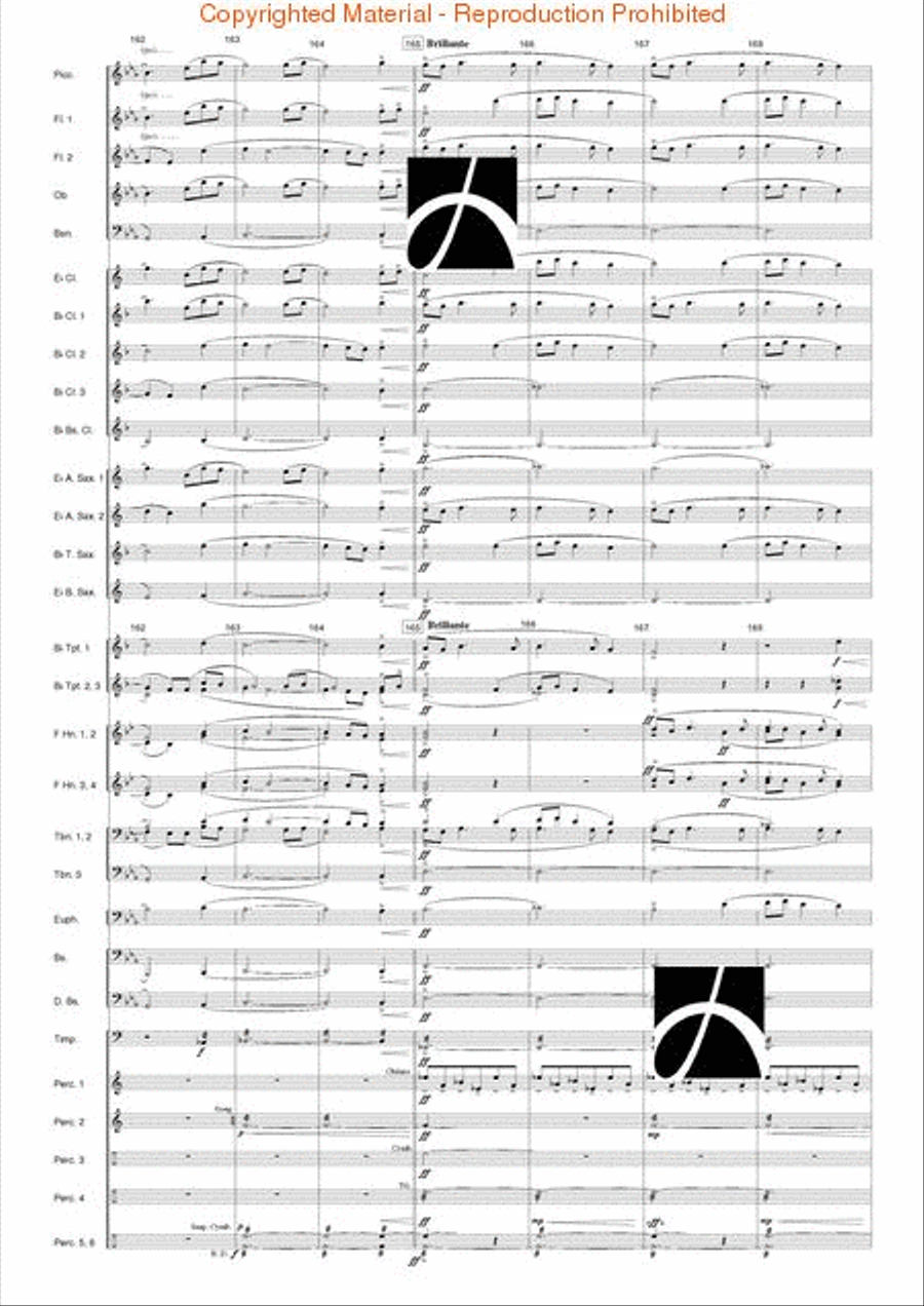Hymn to the Infinite Sky Concert Band scores gallery preview page 31