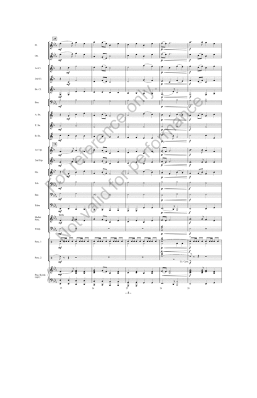 Of Castles And Kings Concert Band scores gallery preview page 7