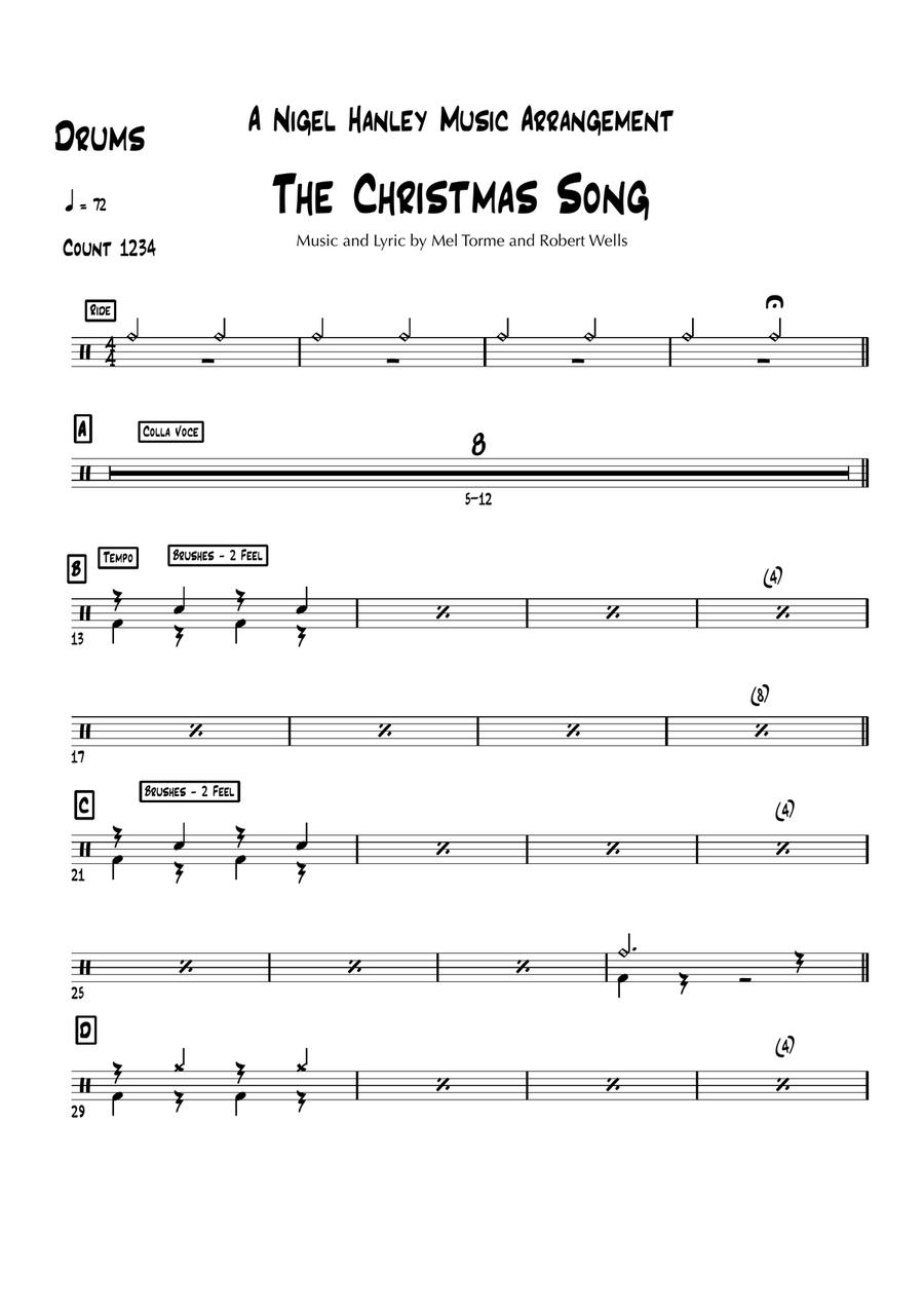 The Christmas Song (Chestnuts Roasting On An Open Fire) Jazz Ensemble scores gallery preview page 5
