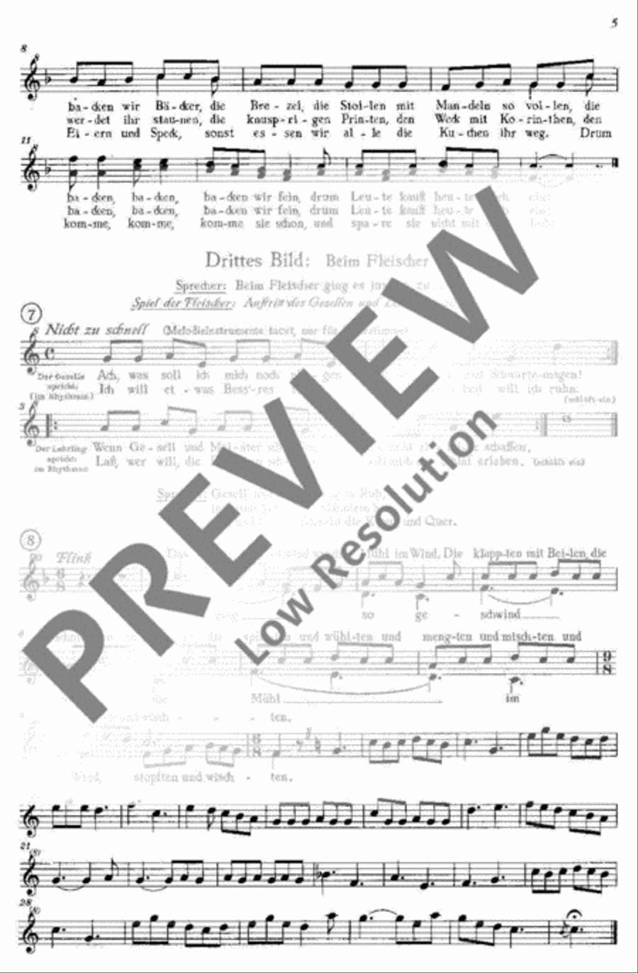 Die Heinzelmännchen Die Heinzelmännchen Children's Choir scores gallery preview page 6