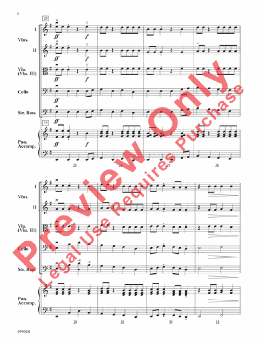Dragon Chase String Orchestra scores gallery preview page 7