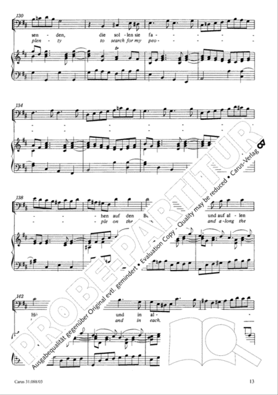 See now, as fishermen I will send you (Siehe, ich will viel Fischer aussenden) 4-Part scores gallery preview page 14