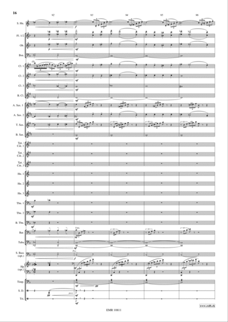 Horn Concerto Concert Band scores gallery preview page 17