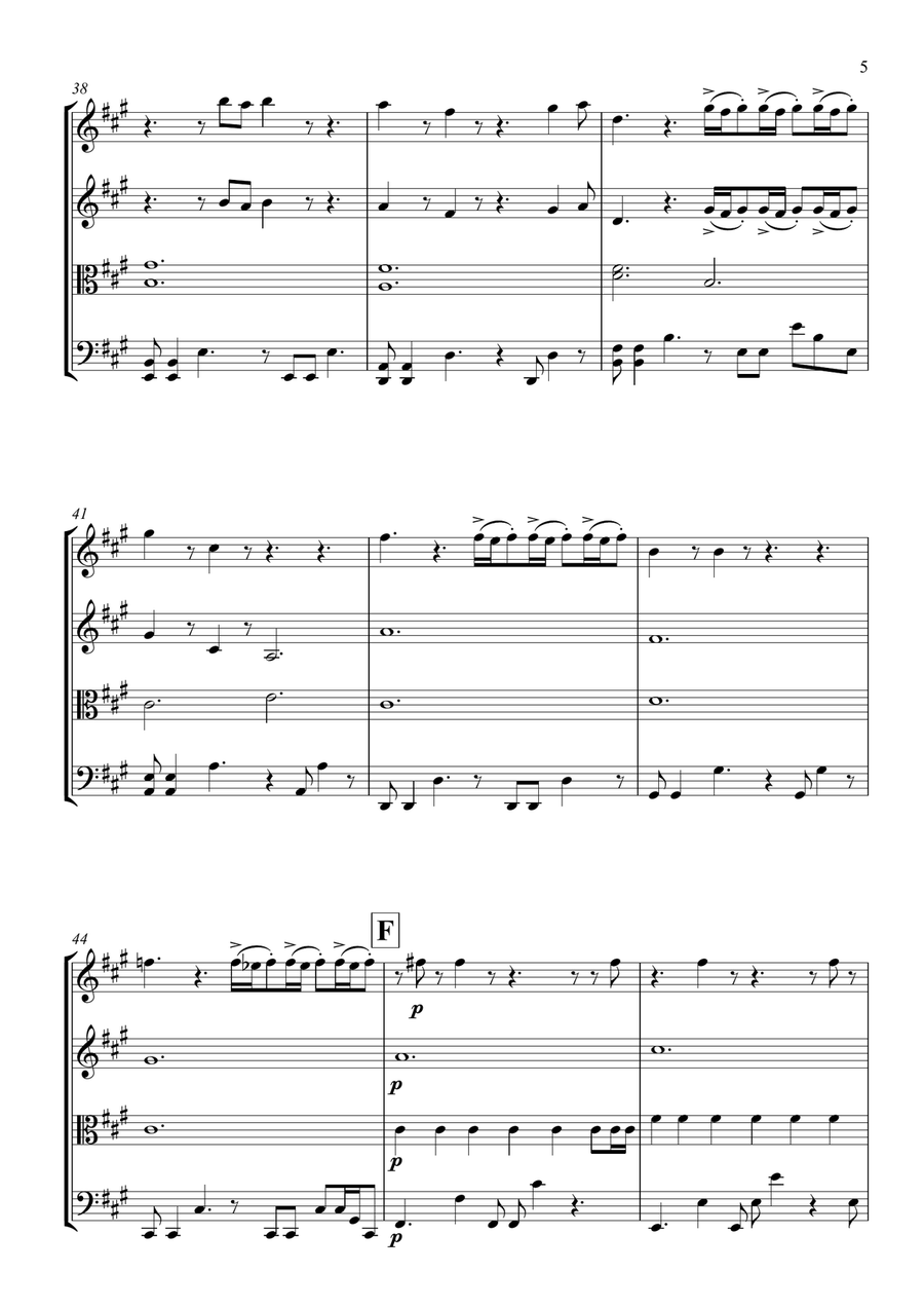 Chi Mai String Quartet scores gallery preview page 5