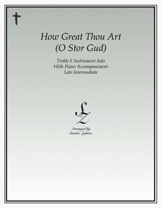 How Great Thou Art (treble F instrument solo)