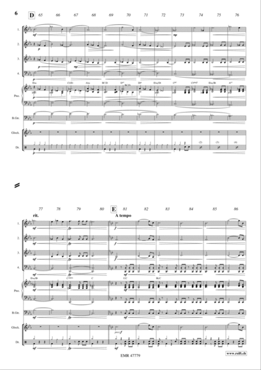 Letter To My Mother Woodwind Quartet scores gallery preview page 6
