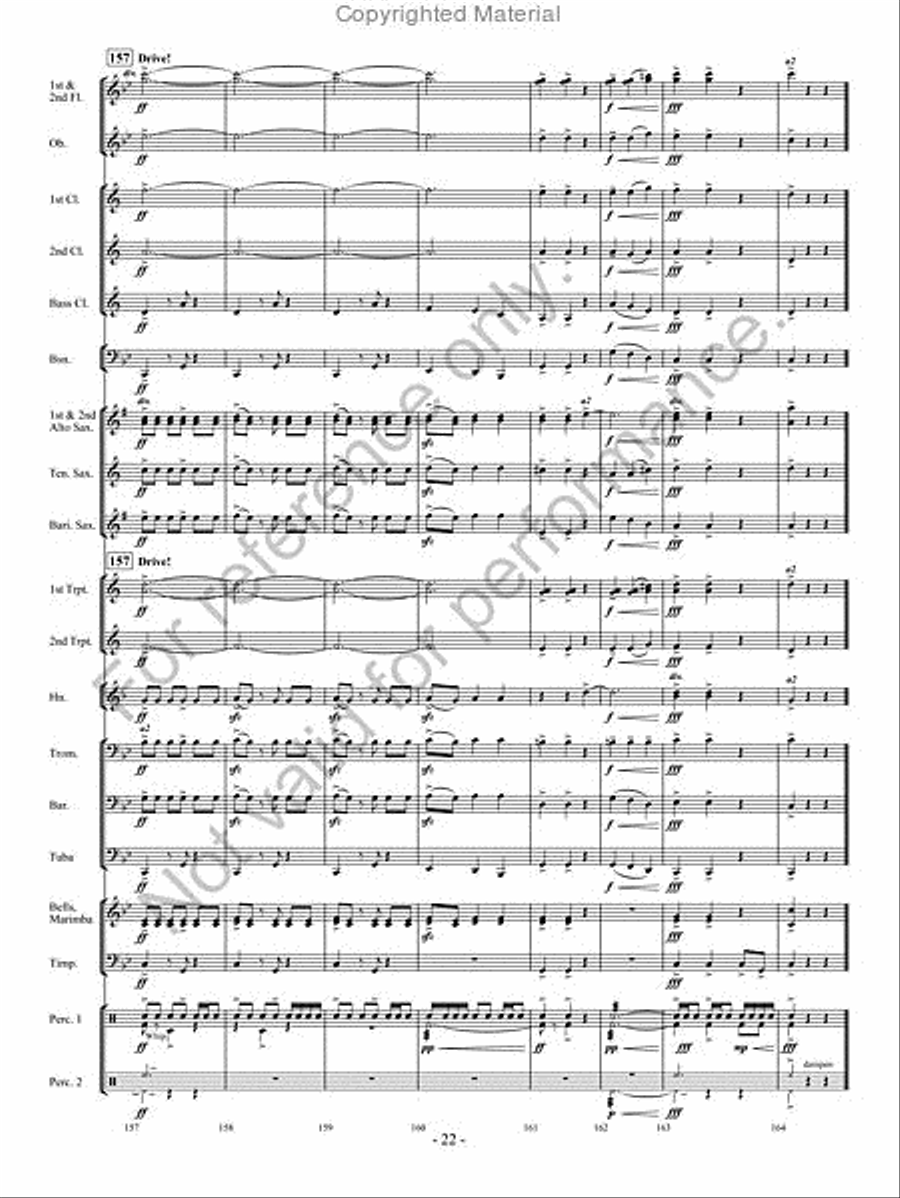 The Phantom Herd Concert Band scores gallery preview page 21