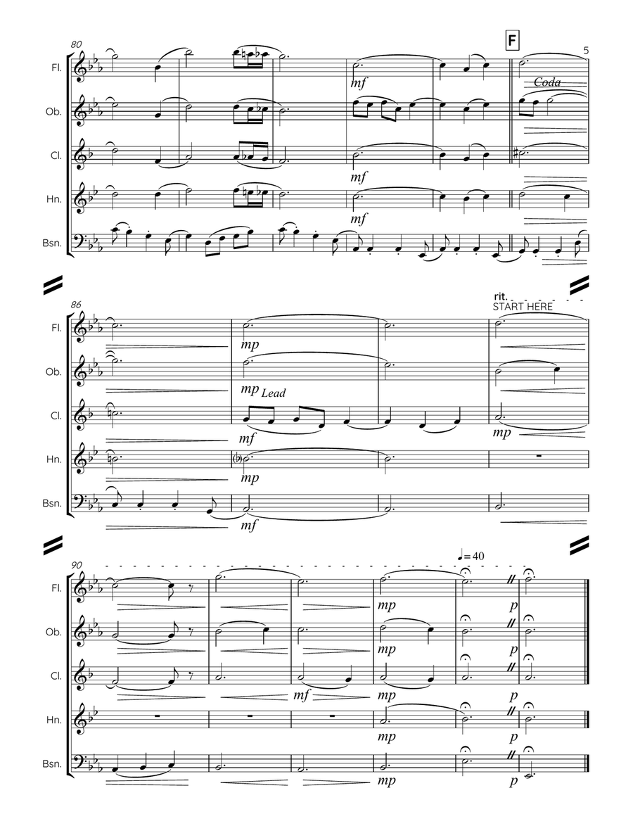 What The World Needs Now Is Love Woodwind Quintet scores gallery preview page 6