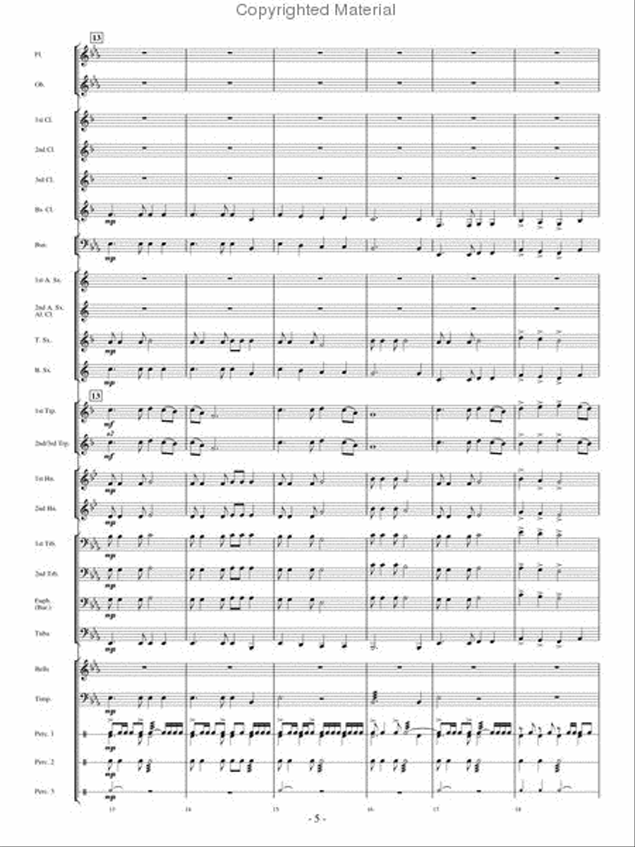 Spirit of the Pioneers Concert Band scores gallery preview page 4