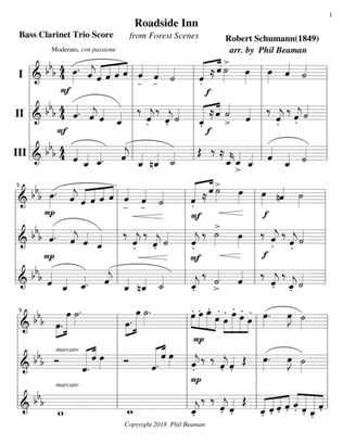 Roadside Inn-Schumann-Bass Clarinet trio