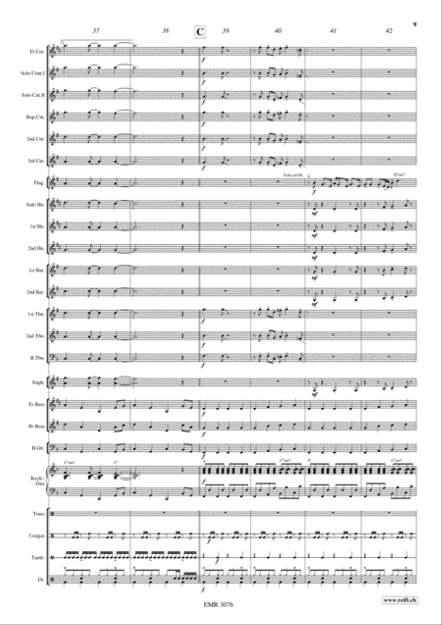 Disco Lady Brass Band scores gallery preview page 10