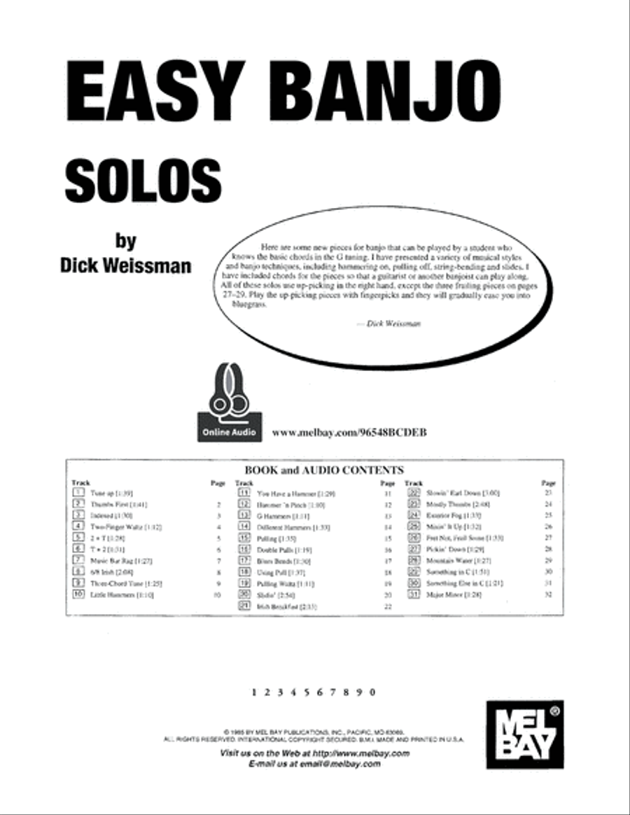 Easy Banjo Solos Banjo scores gallery preview page 2