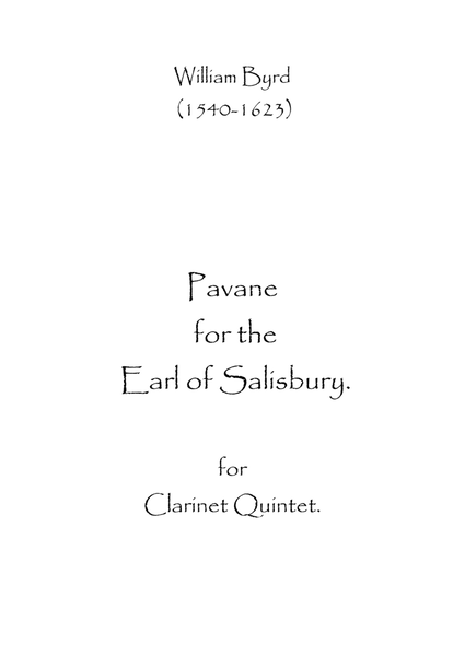 Pavane for the Earl of Salisbury