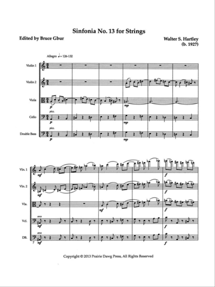 Sinfonia No. 13 for Strings String Orchestra scores gallery preview page 3