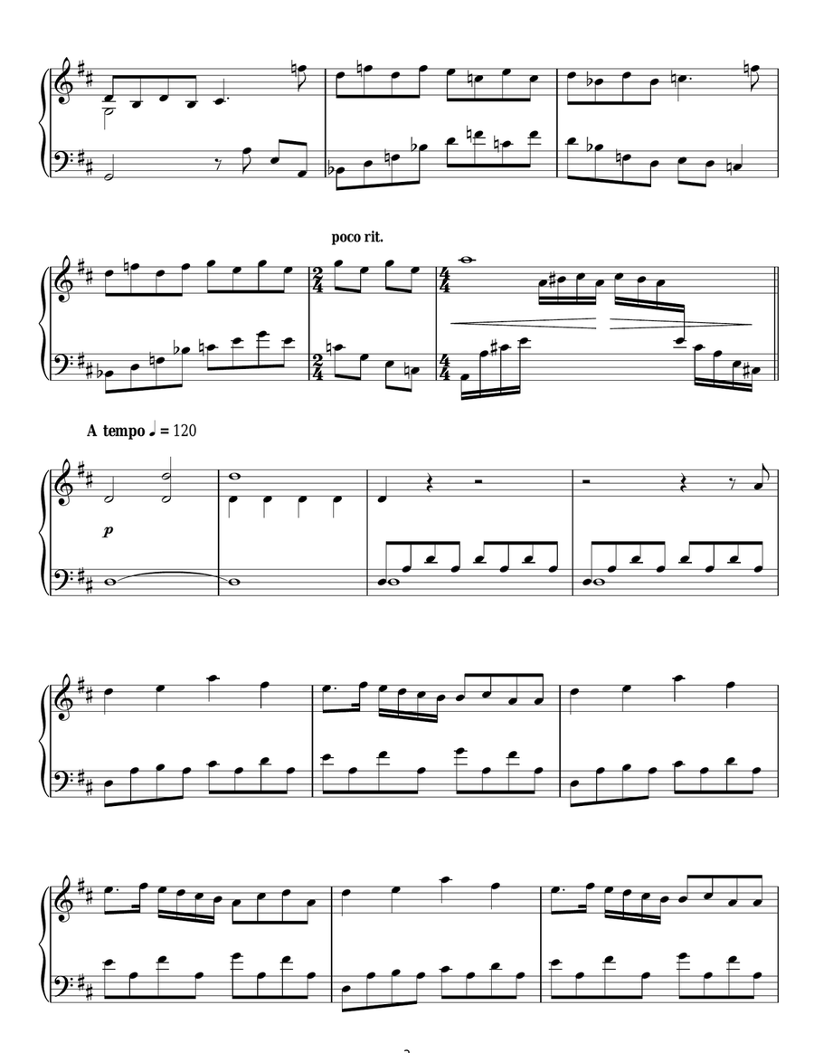 An American Tail (Main Title) Piano Solo scores gallery preview page 3