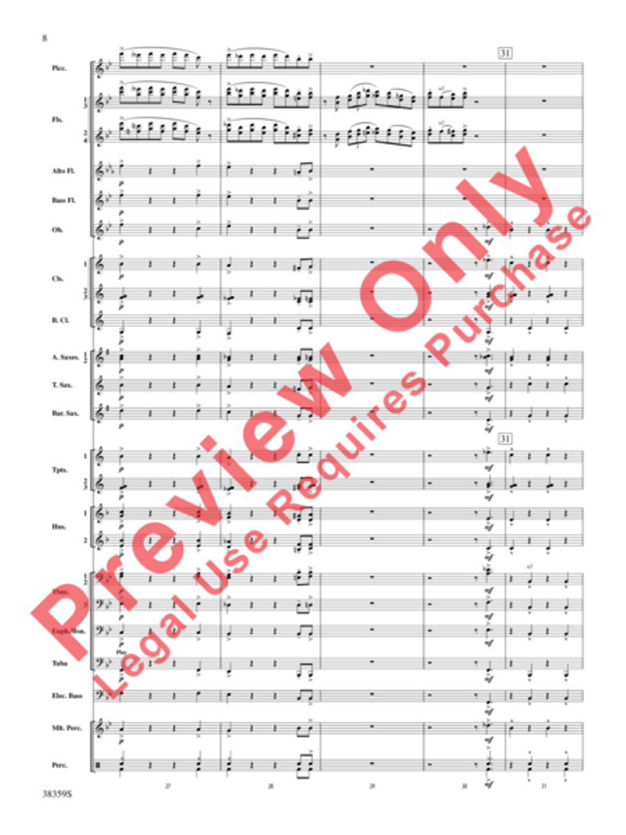 Those Fabulous Flutes Concert Band scores gallery preview page 9